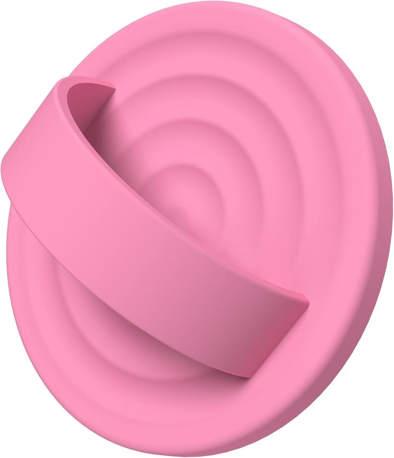 COFFKER Magnetic Phone Grip Ring Holder, Liquid Silicone Magnet Cell Phone Grip Finger Loop, Compatible with Magsafe, Back of Phone for iPhone 17/16/15/14/13/12 Series, Tender Pink - Image 1